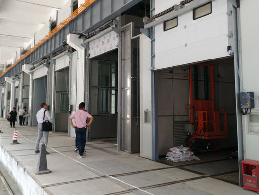 kualitas Lini Produksi Pengecatan Sandblasting Painting Room Bake Booth Water Curtain pabrik