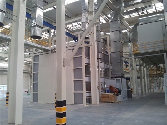 Industri Produksi Booth Cat Cair Otomatis